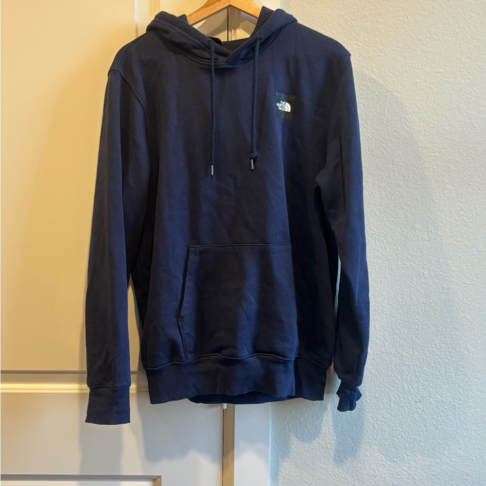 The North Face Navy Blue Logo Pullover Hoodie Size S